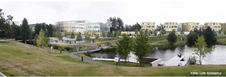 Tänkbara byggnationer vid Campus Umeå