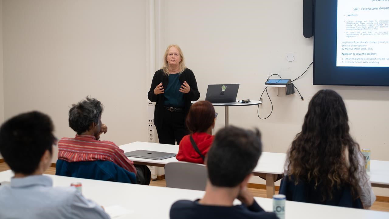 Agneta Andersson during a IceLab Lunch Pitch