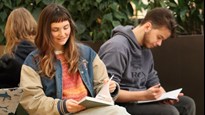 Student vid sin dator 