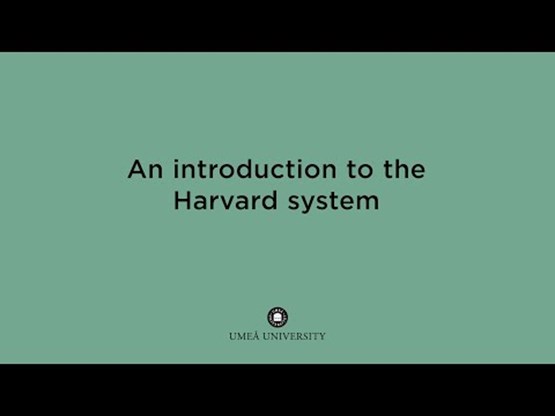 Film: Introduction to the Harvard system