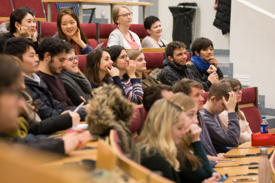 Picture of international students from the Orientation spring term 2017