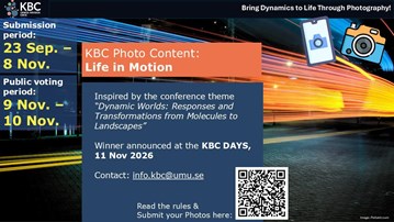 Announcement of the photo contest with the background image showing light movement on the urban settings