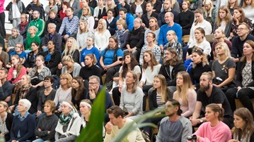 Stor föreläsningspublik