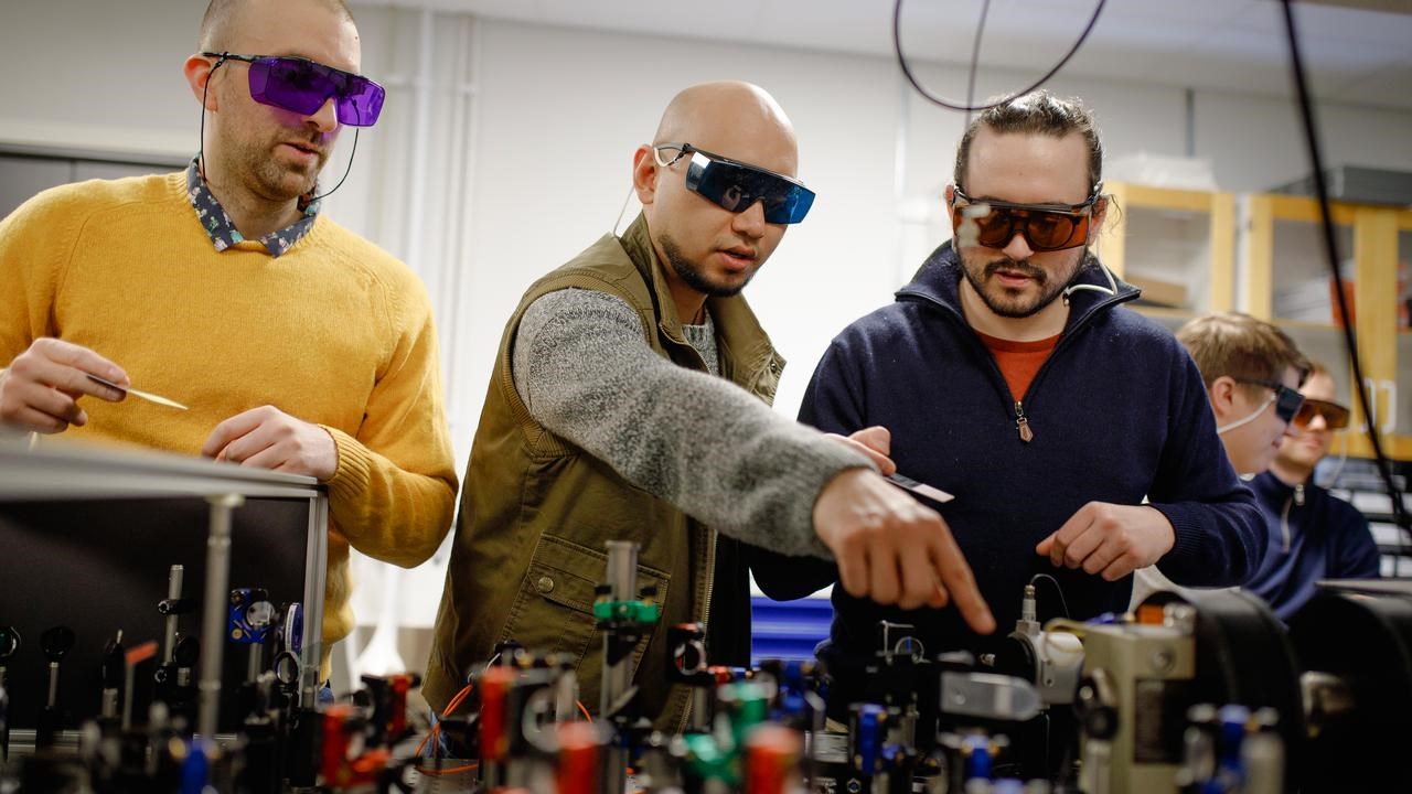 From left to right: Aitor De Andr&eacute;s, Tlek Tapani, Nicol&ograve; Maccaferri