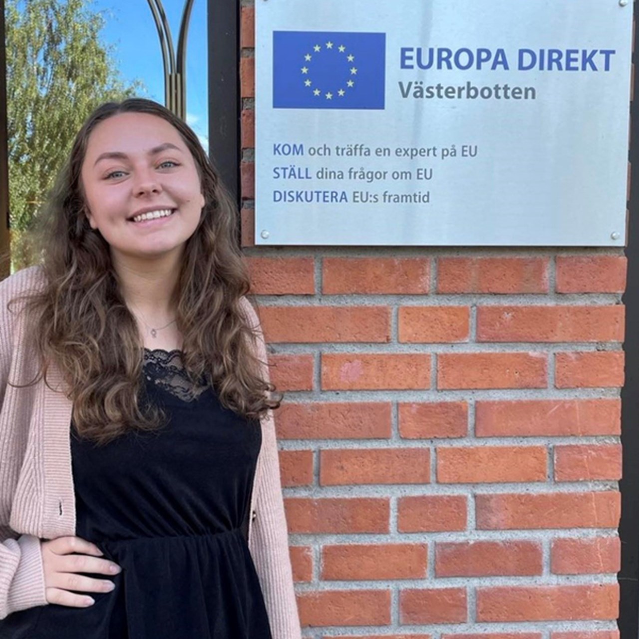 Lina Lunmark vid Europa Direkt i Skellefteå