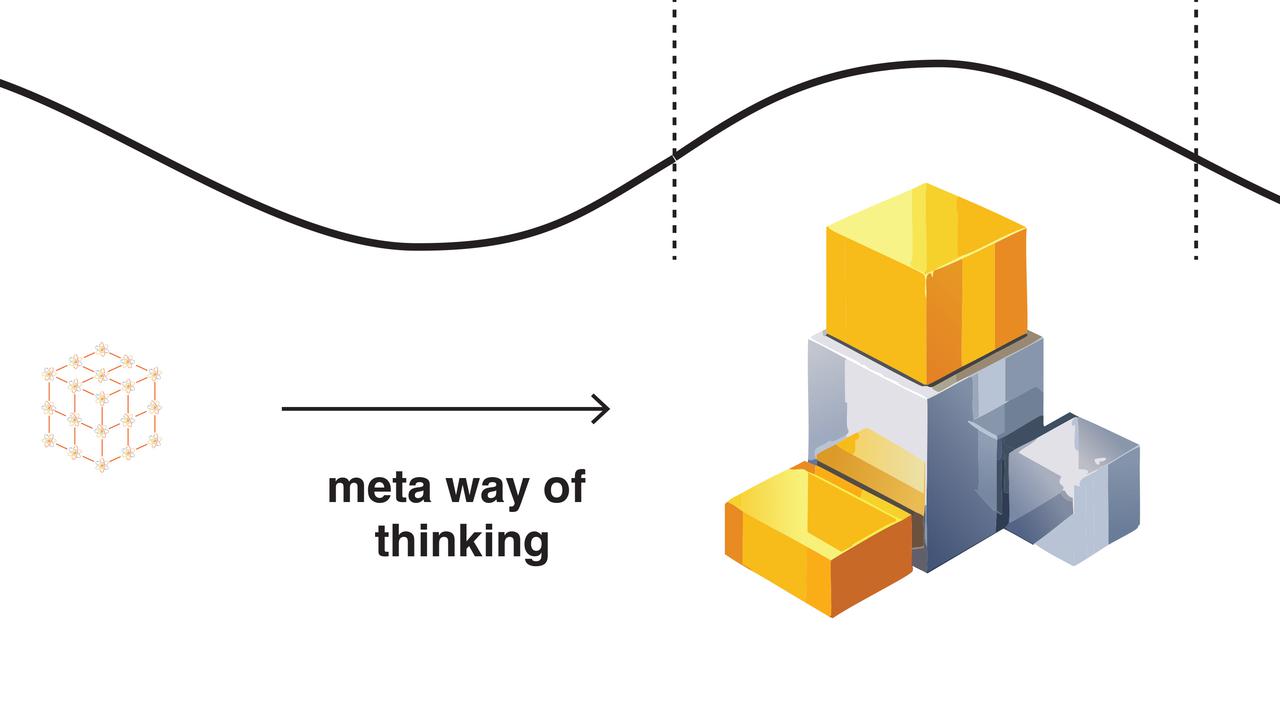Figur som visar naturlig material gjord av atomer och metamaterial gjord av konstgjorda strukturer.