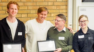 IKC:s vetenskapliga pris 2025 tilldelades Wilmer Entall och Alexander Hedlund.