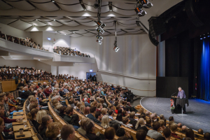 Edvard Moser i Aula Nordica.