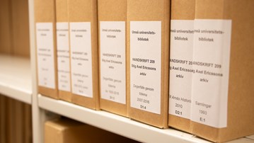 Stig Axel Ericssons arkiv i bibliotekets arkiv