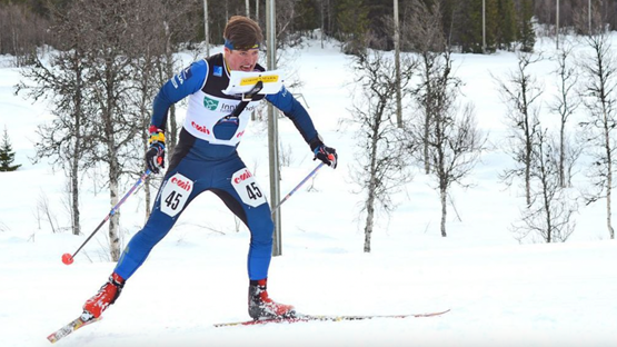 Jonatan Ståhl, elitidrottsstudent vid Orienteringens kompetenscentrum, tävlandes i världscupen/U23-VM i Beitostölen, Norge.