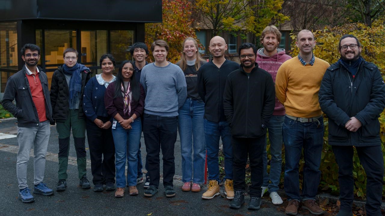 From left to right: Ajay Poonia, Carla M. Brunner, Lakshmi Das, Hinduja Bhuvanendran, Haifeng Lin, Nils Henriksson, Ann Céline Zimmermann, Tlek Tapani, Ben Johns, Hannes Kempf, Aitor De Andrés, Nicolò Maccaferri