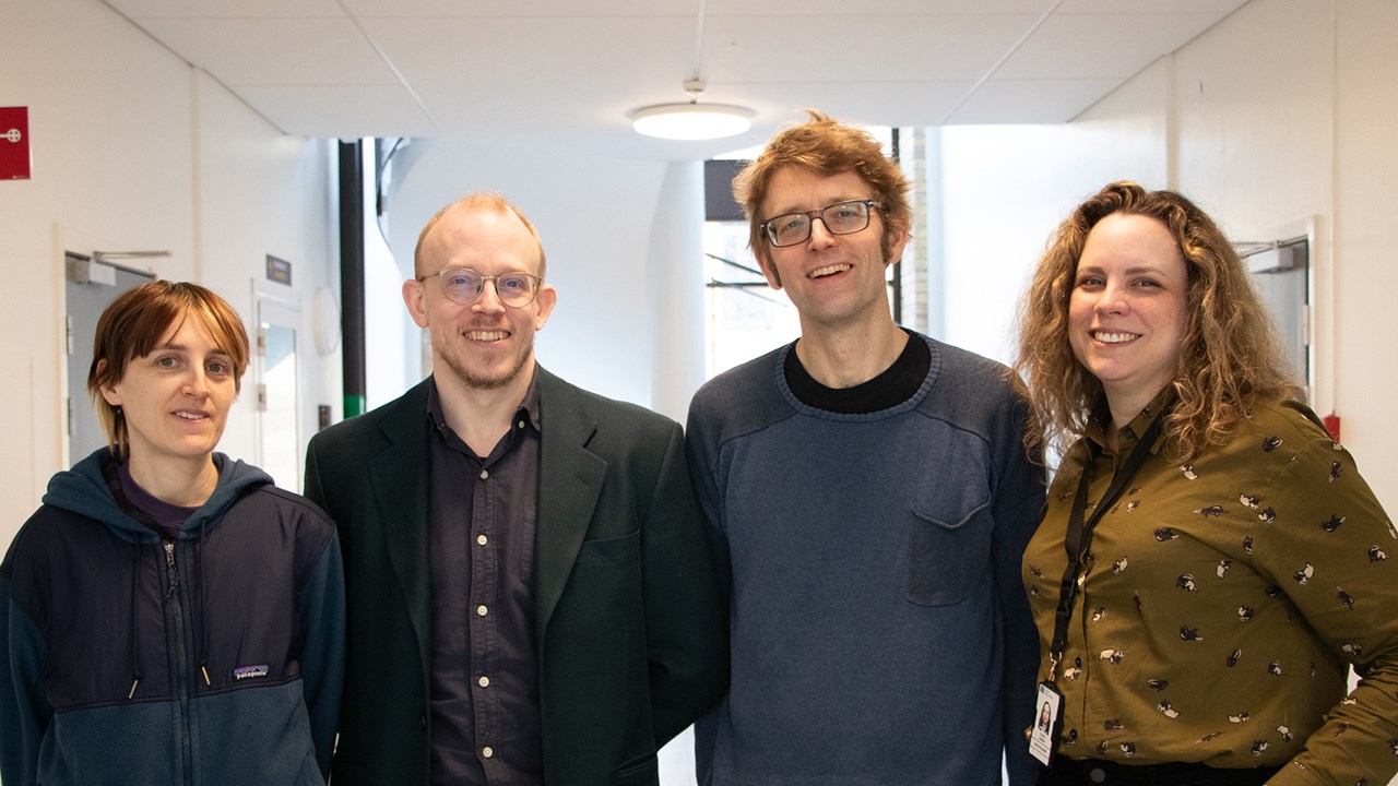 Some of the librarians who work on research requests at Ume&aring; University Library