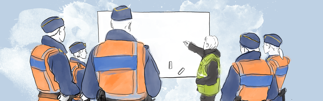 Illustrerar forskningsprofil Lärande i polisiärt arbete