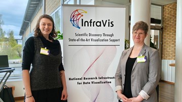 Evelina Liliequist och Maria Podkorytova, Humlab.