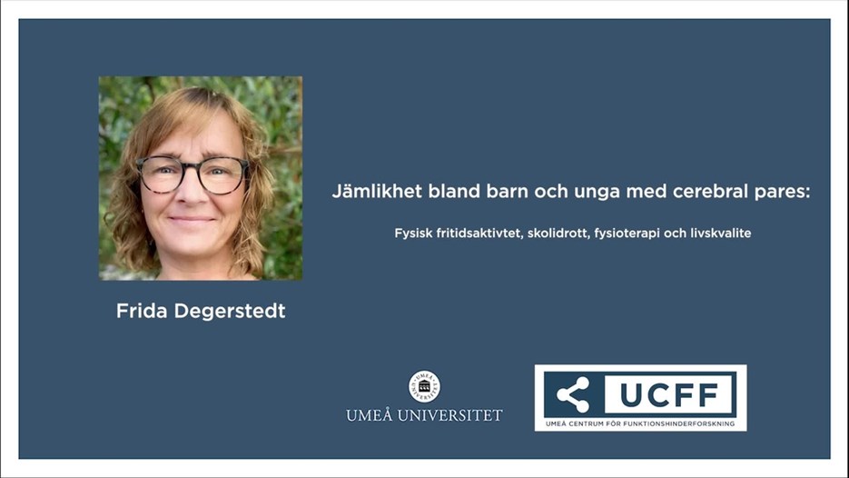 Film: UCFF seminarium Frida Degerstedt