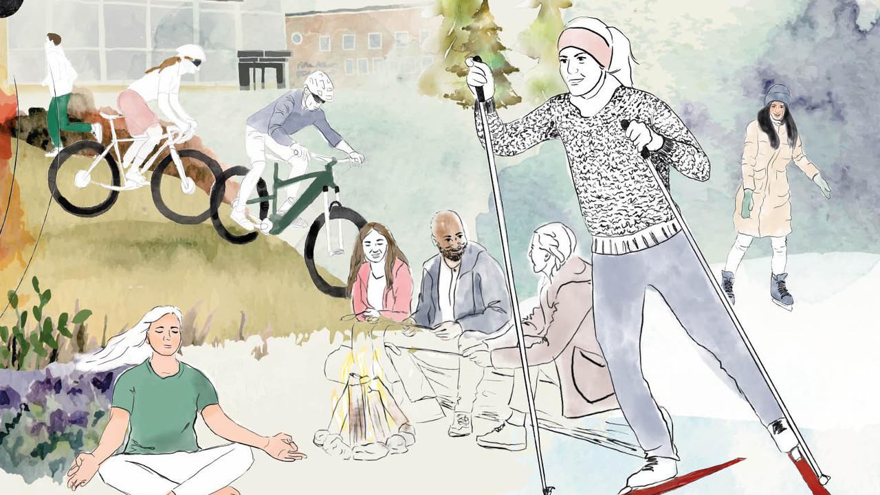 Puffbild Hälsa på campus