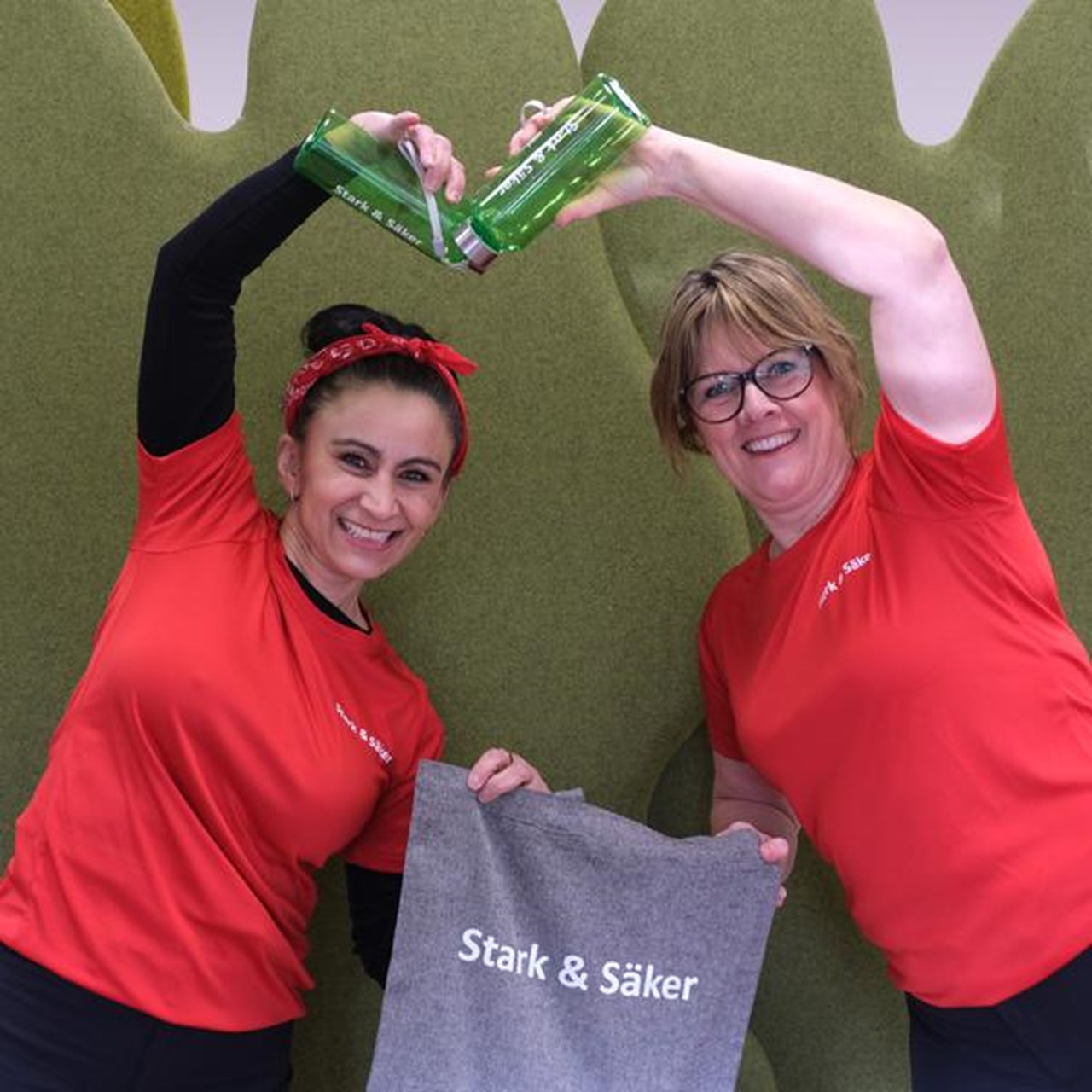 Maria Wåhlin och Sofia Edeljung arbetar med programmet Stark och säker
