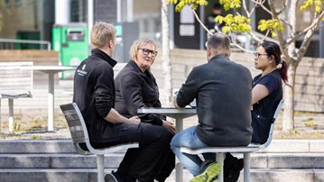 Medarbetare på campus