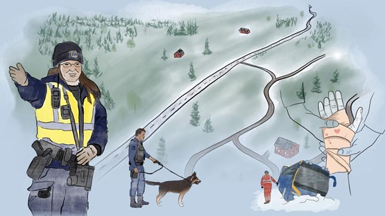 Illustration för temadag: Samhällssäkerhet i norra Sveriges glesbygd