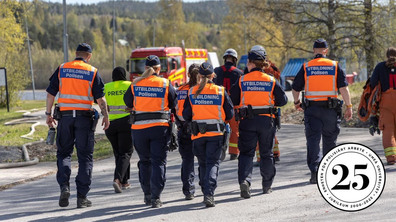 Polisstudenter vid samverkansövning på Sandö
