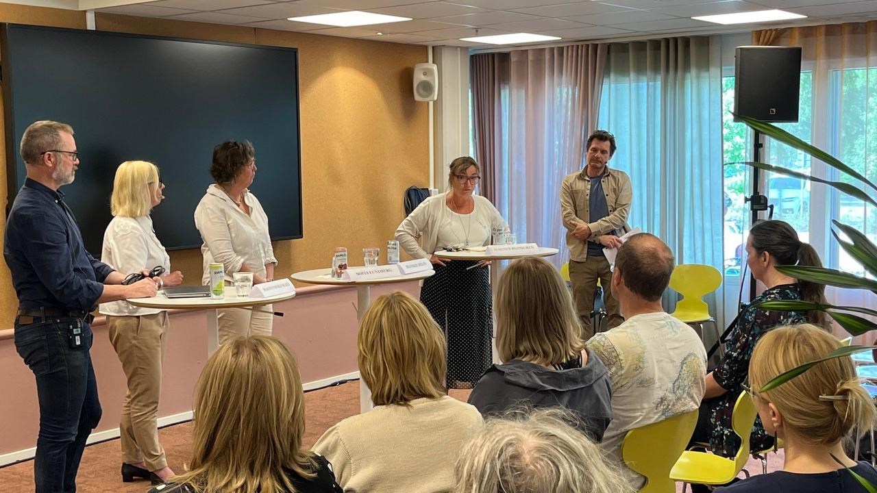 Panelsamtal med rektor Tora Holmberg, samt fyra forskare