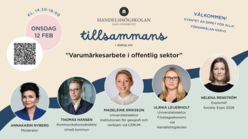 Bilder på evenemangets talare.
