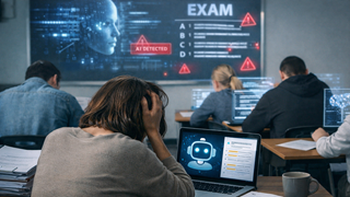 studenter gör prov med ai detect