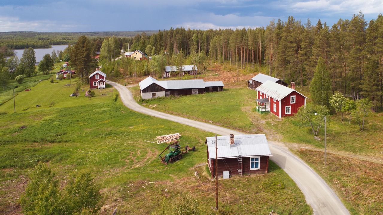 Glesbygdsbebyggelse i Norrbotten, Sverige.