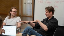 Studenter vid datavetenskap på kursen Programvaruteknik