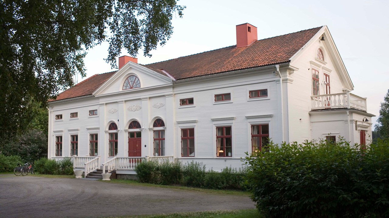 Exteriör från Baggböle Herrgård, utanför Umeå.