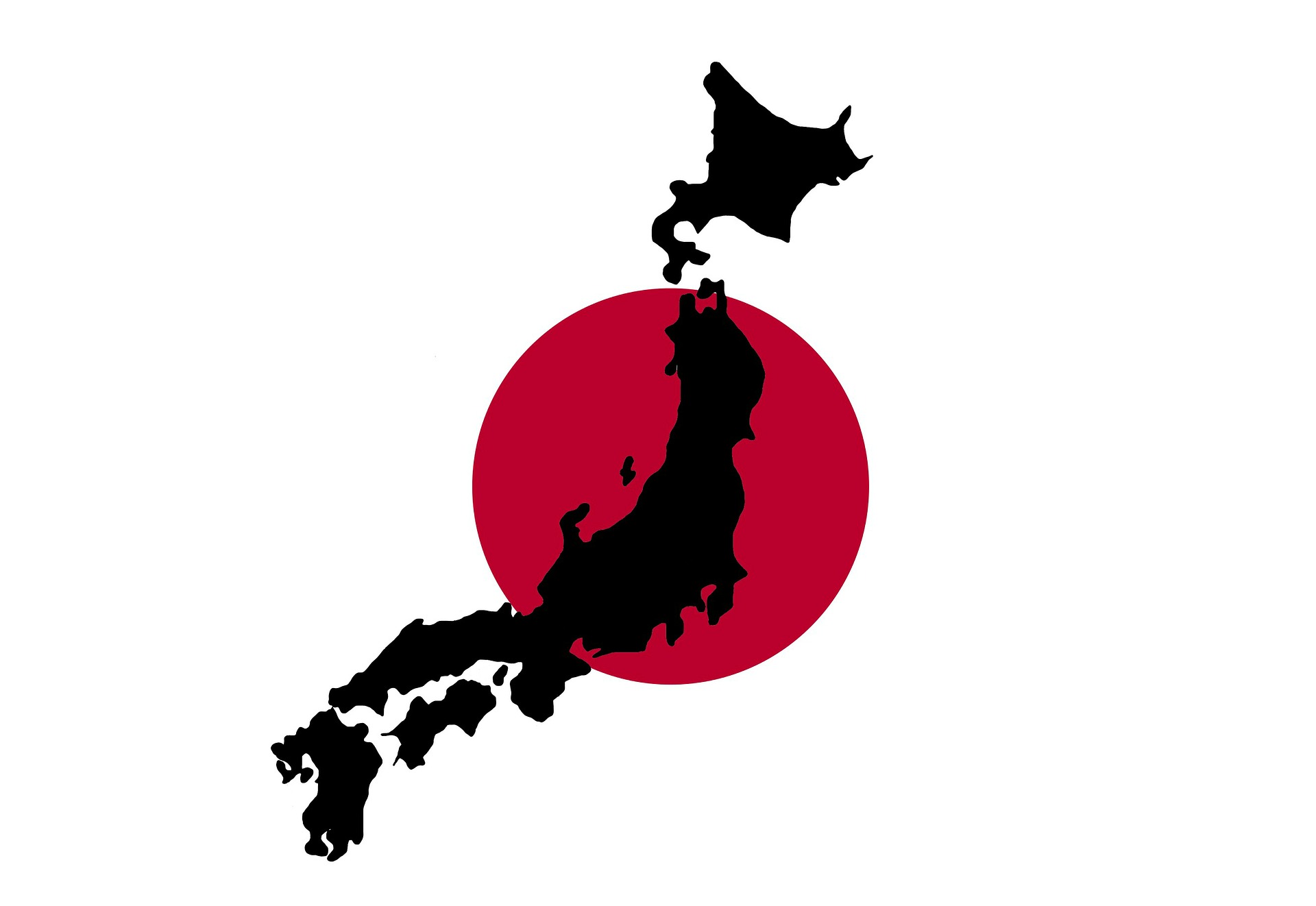 Bild på japanska flaggan