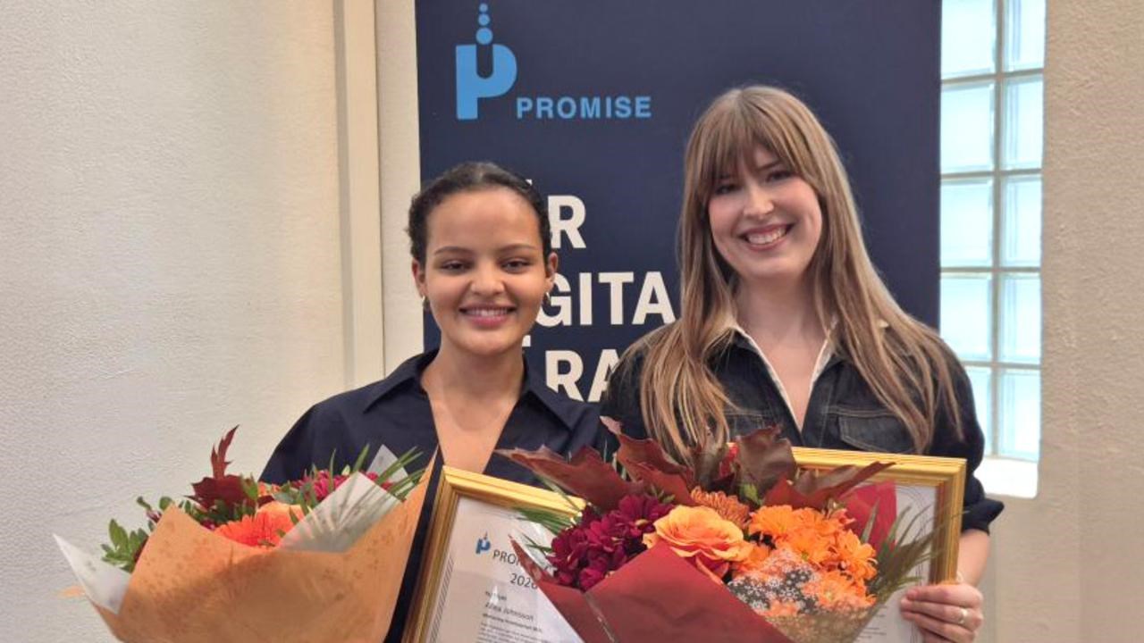 Alina Johnsson och Alva Blomberg, vinnare av &aring;rets Promisepris 2026