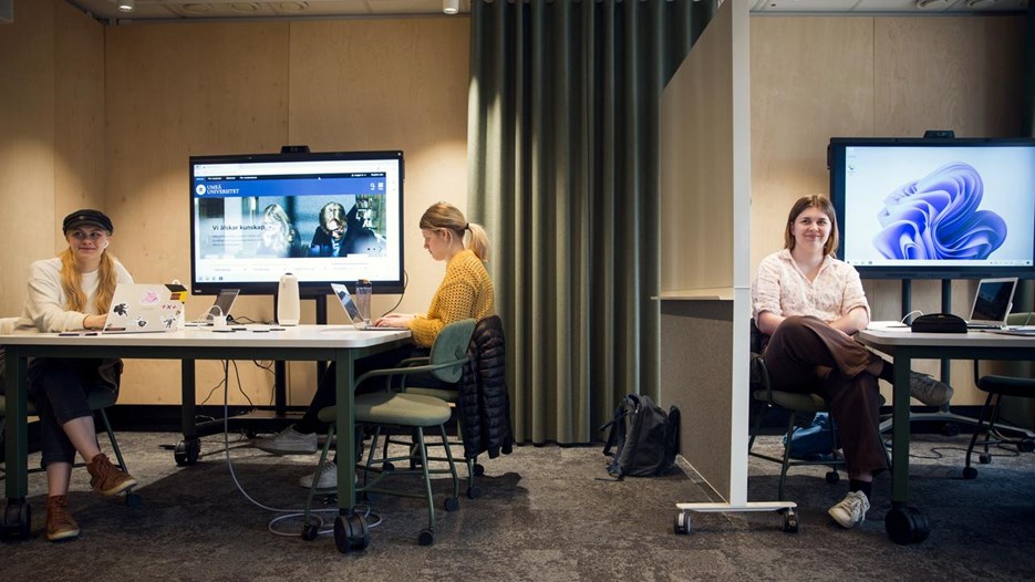 Studenter i Learning Lab