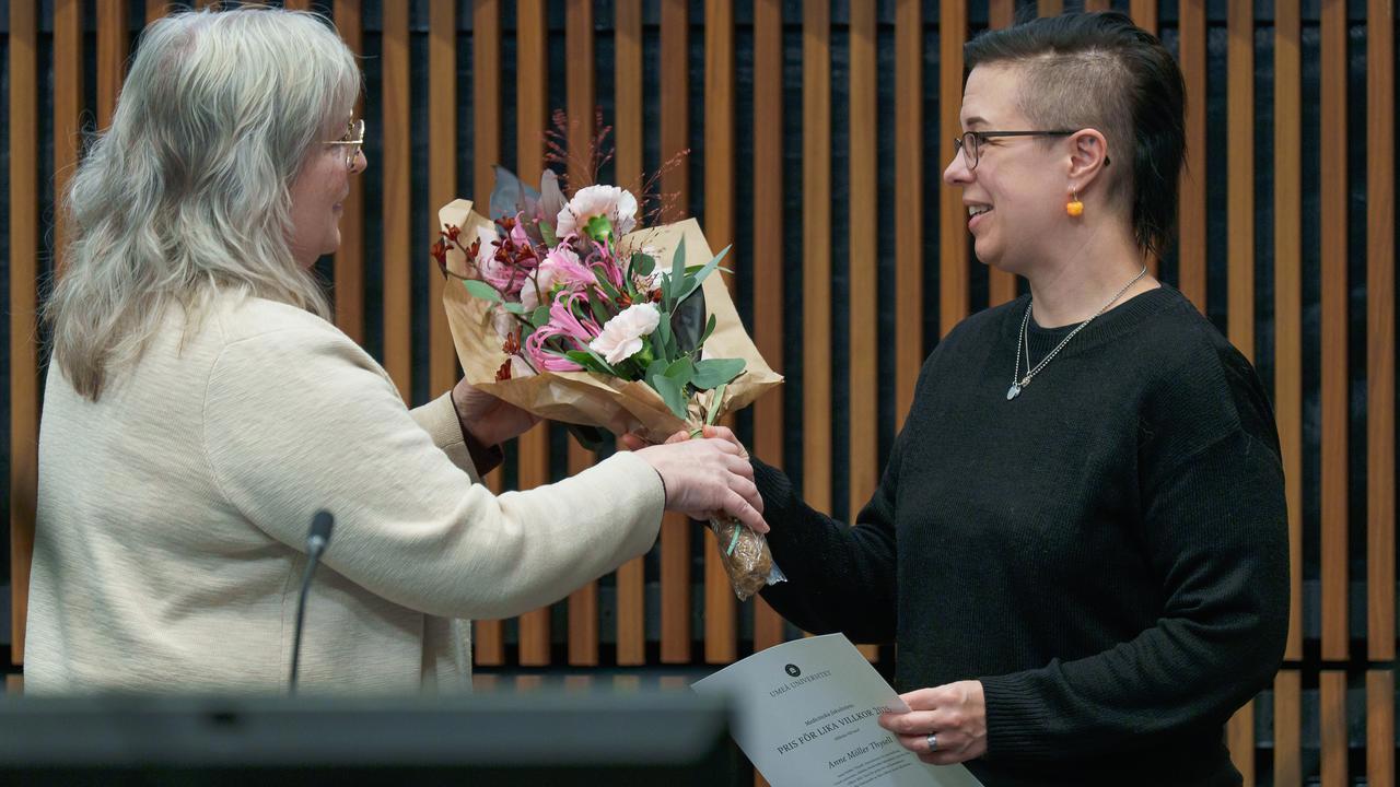 Christina Ljungberg, vicedekan f&ouml;r lika villkor och m&aring;ngfald.Anne M&ouml;ller Thysell, instruktio