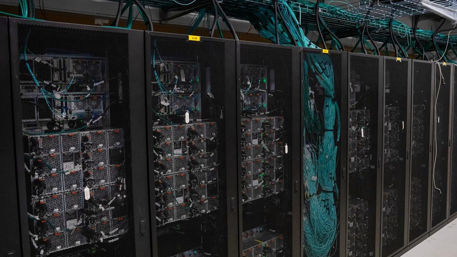 Network cables, computer racks, cabling,