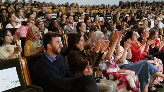 audience at a graduation ceremony