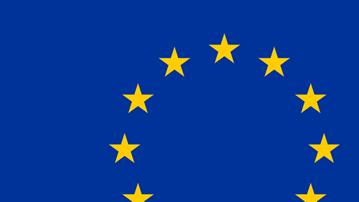 Bild på EU:s flagga