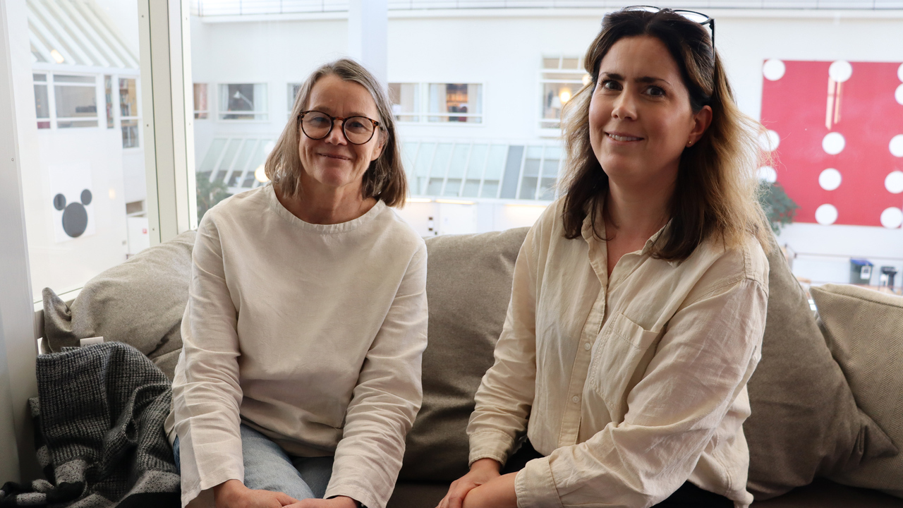 Cecilia Olsson och Maria Waling vid Institutionen f&ouml;r kost- och m&aring;ltidsvetenskap