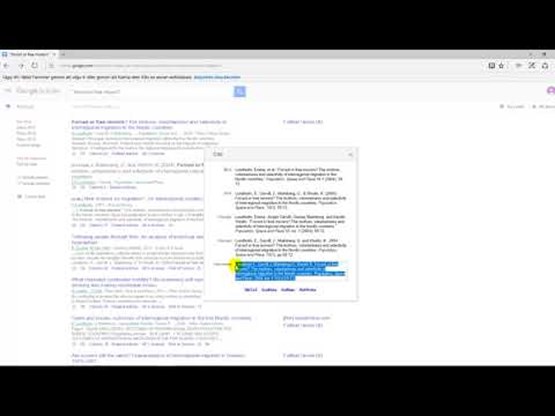 Film: How to create a reference list using Google Scholar