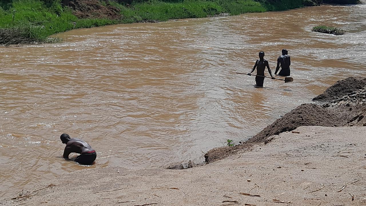 Bild på flod i Rwanda
