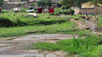 Bild på flod i Rwanda