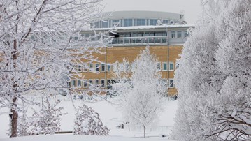 Vinter på campus Umeå