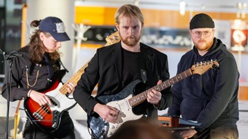 Bild på musikstudenter, Umeå universitet.