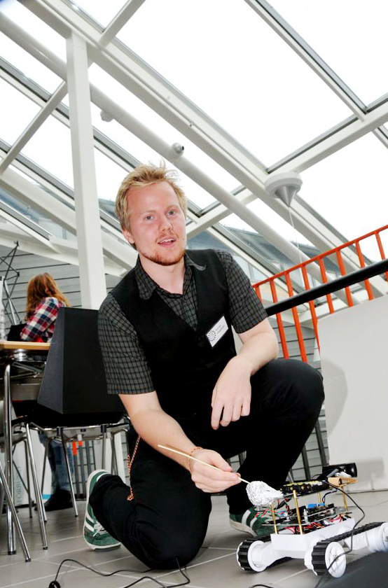 Daniel Häggkvist ingick i 2πTechs robotteam på Teknisk Fysik.