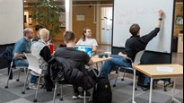 Studenter vid datavetenskap på kursen Programvaruteknik