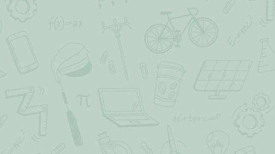 Mönster med symboler för ingenjörsyrket och ingenjörsstudier