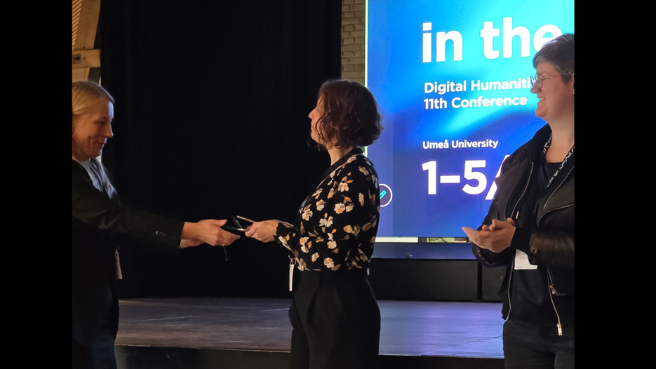 Professor Coppélie Cocq and PhD Evelina Liliequist, Deputy Director, Humlab.