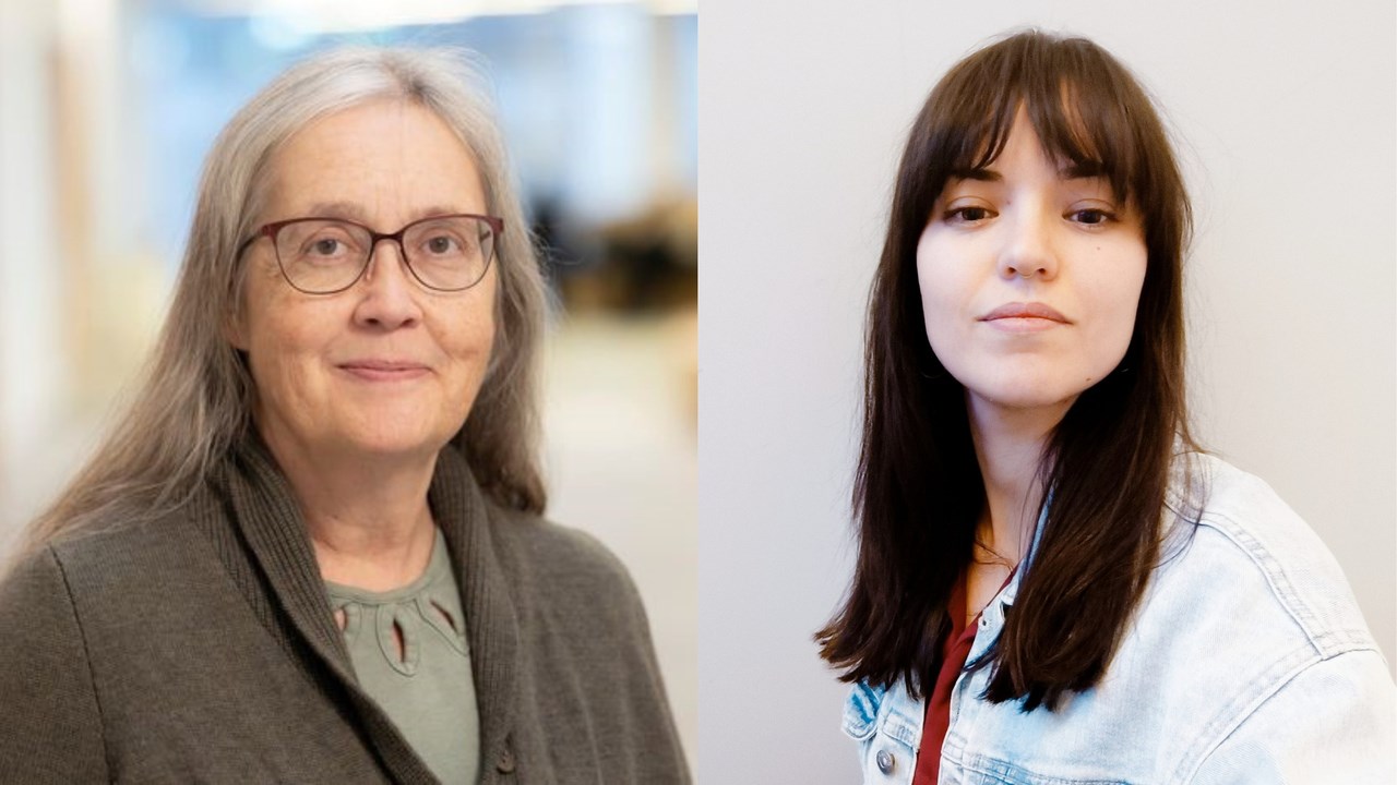 Montage av två porträttbilder, den ena föreställande Annika.W och den andra Laia.T.W.
