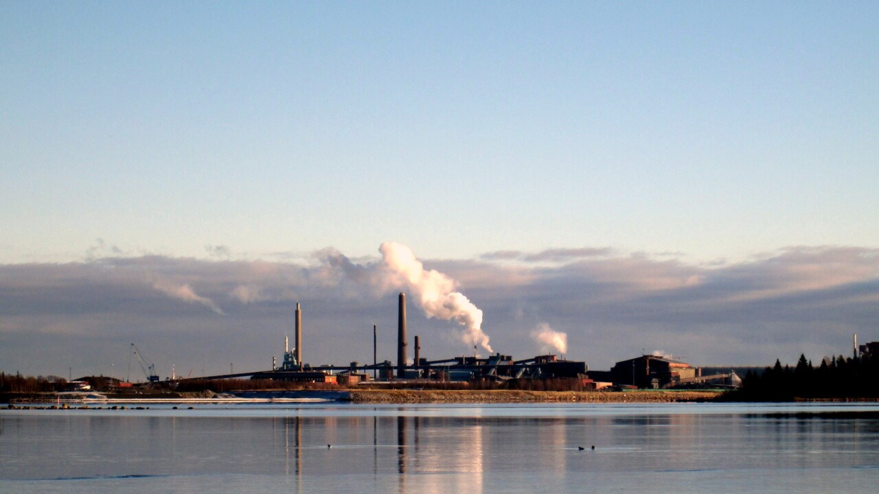 Rönnskärsverken i Skelleftehamn.