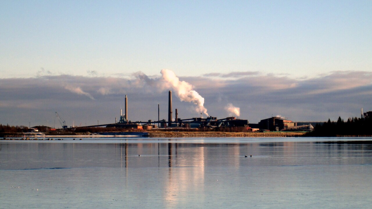 Rönnskärsverken i Skelleftehamn.